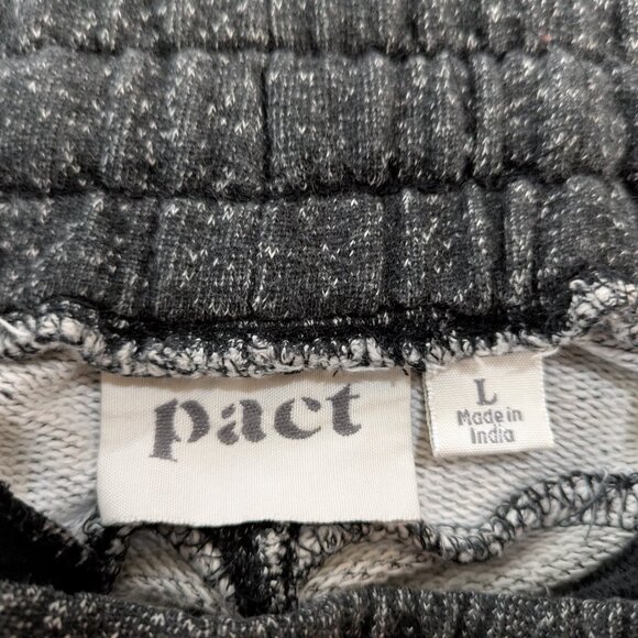 PACT Organic Cotton Ankle Zip Jogger Sweatpant Heathered Gray Large - Picture 8 of 16